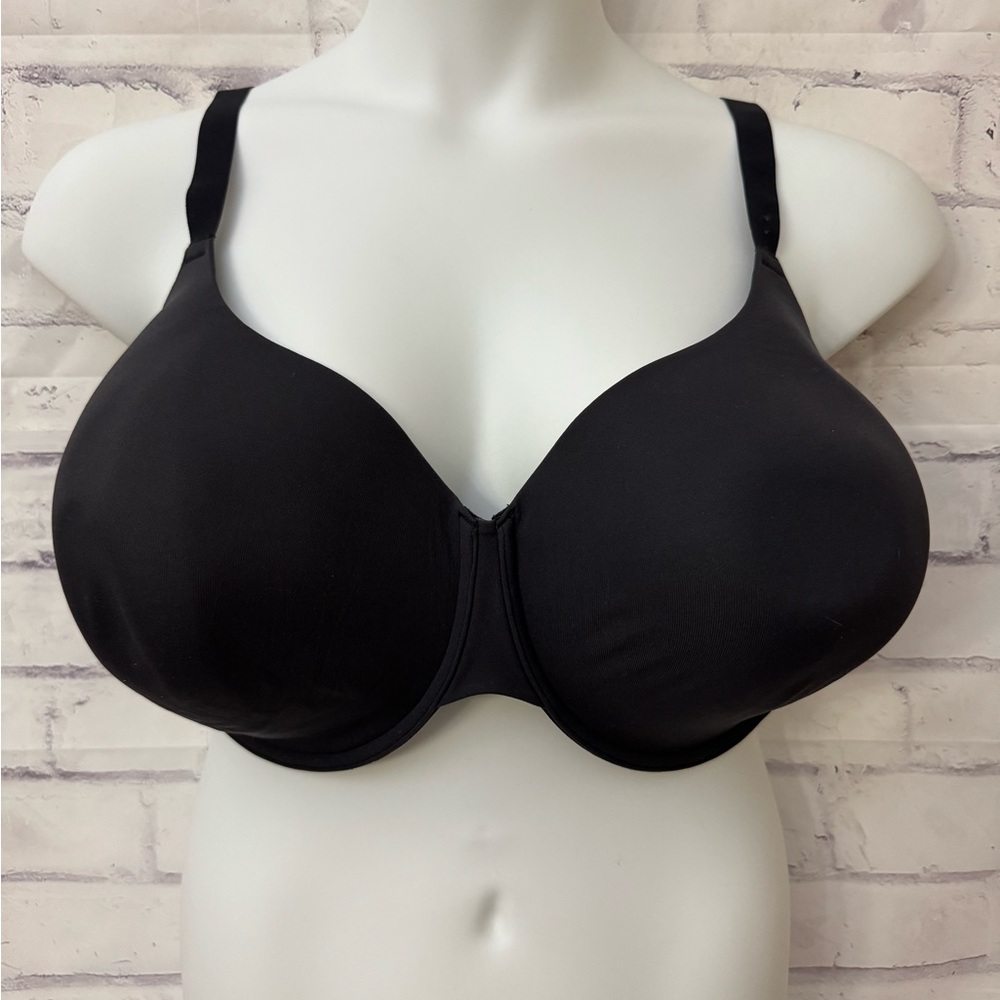 Skims 44DDDD Bra Black Seamless T Shirt Underwire Convertible Lined‎